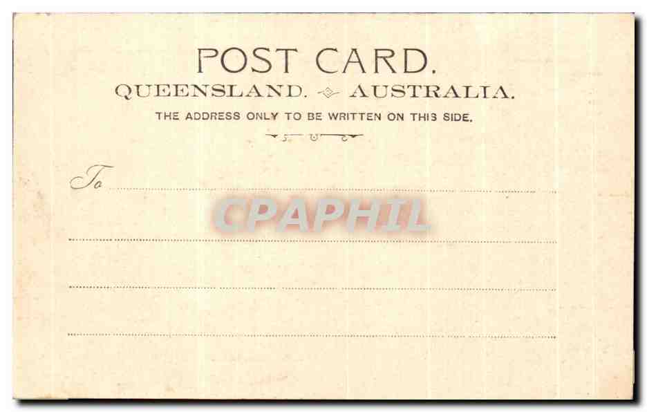 CPA Queen and Eagle sir Brisbane Australia Australie — Rückseite