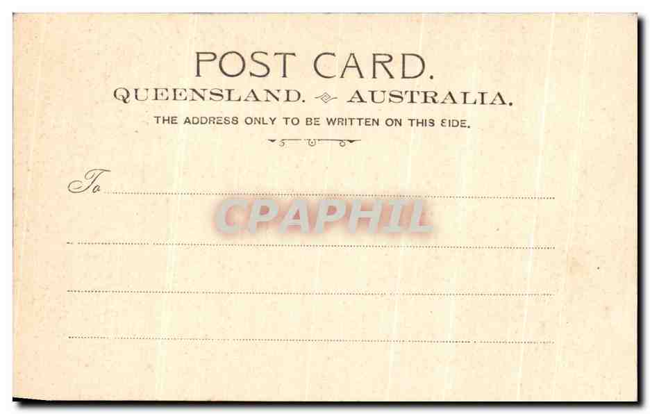CPA Brisbane Treasury Buildings Schalzaml Australia Australie — Rückseite