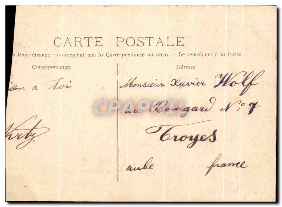 CPA Nossi Be L'Agence des Messageries Maritimes Madagascar Malagasy — Back