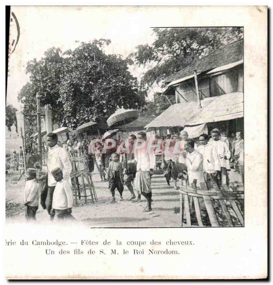 CPA Serie du Cambodge Fetes de la Coupe des Cheveux Un des Fils de Le Roi Norodom