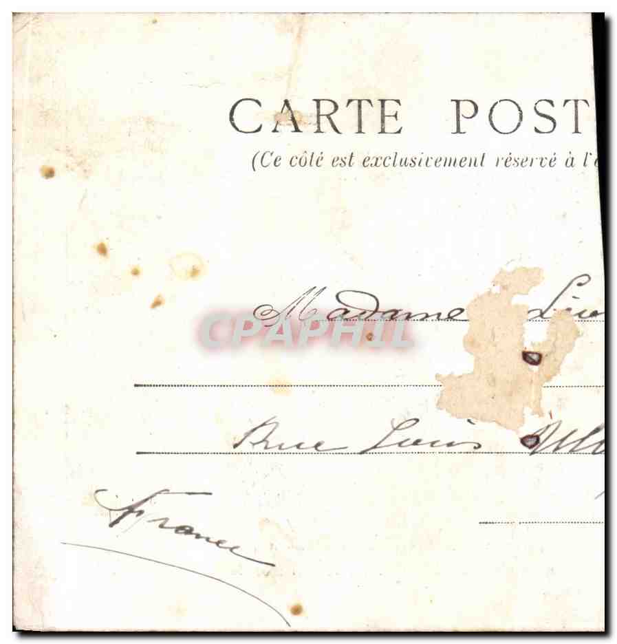 CPA Serie du Cambodge Fetes de la Coupe des Cheveux Un des Fils de Le Roi Norodom — Achterkant