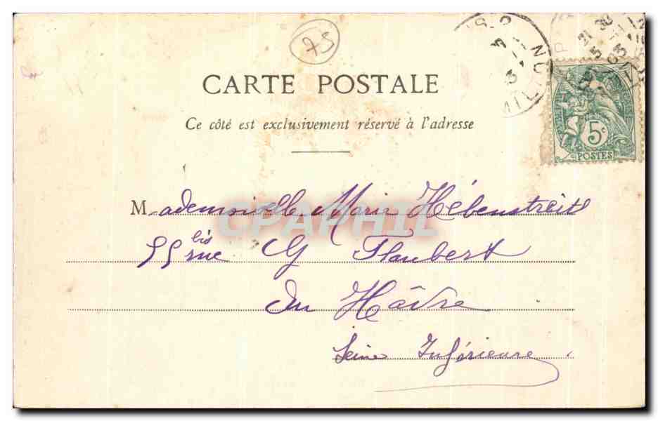 CPA Paris Un coin des Champs Elysees — Rückseite