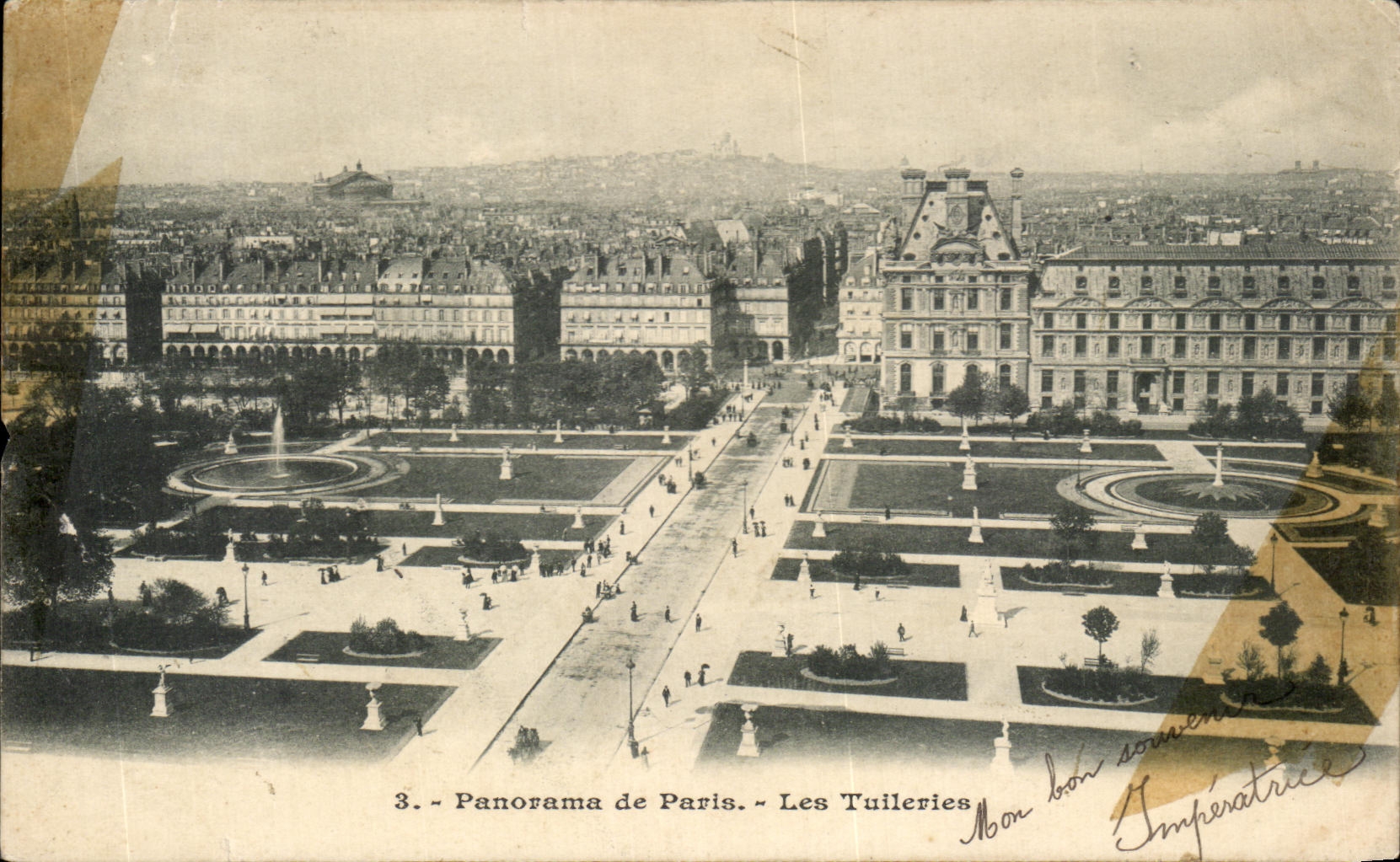 CPA Panorama de Paris Les Tuileries