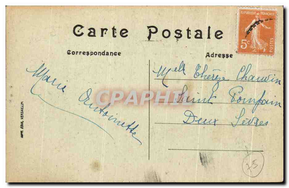 CPA Paris Place de le concorde — Verso