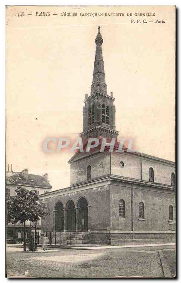 CPA Paris L'Eglise Saint jean Baptiste De Grenelle