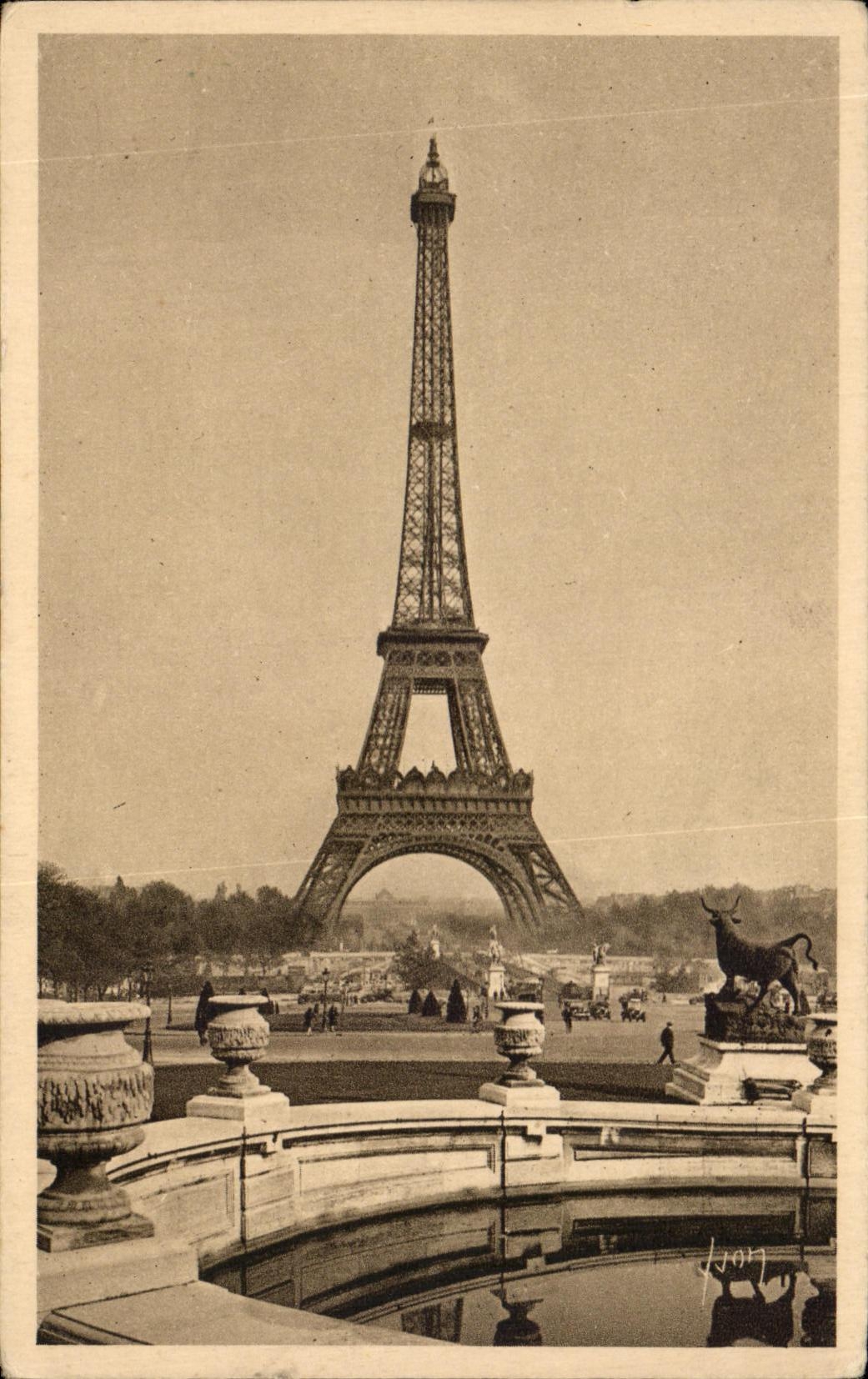 La Tour Eiffel et les Bassins du Trocadéro — Les Éditions d'Art 'WION', Paris — n°50