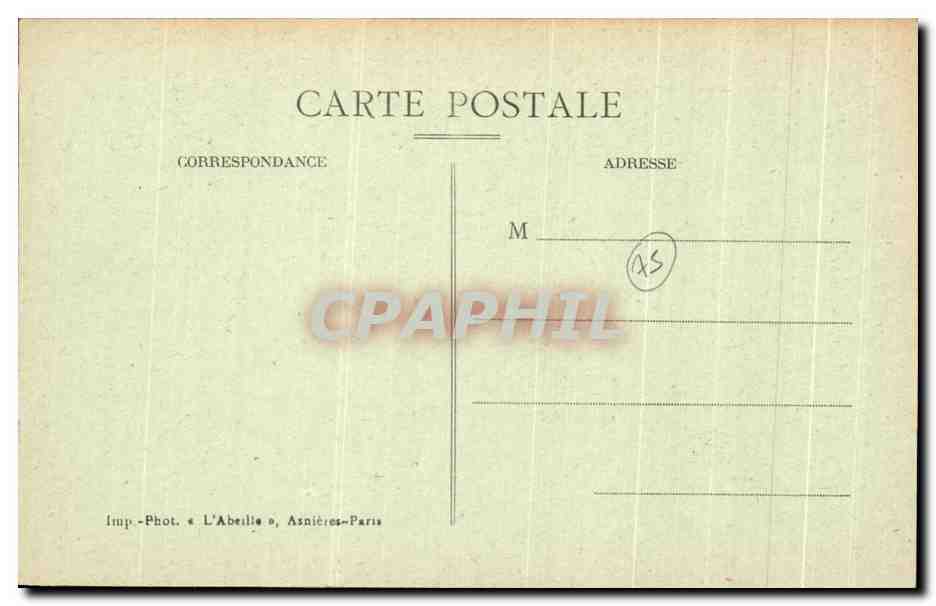 CPA Paris Bois De boulogne Bagatelle Le Chateau Et La Roseraie — Rückseite