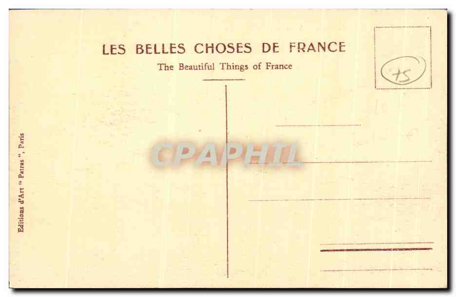 CPA Paris Basilique De Sacre Coeur Montmartre  — Rückseite