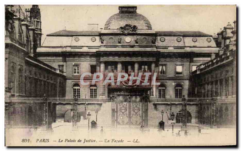 CPA Paris Le Palais De Justice La Facade