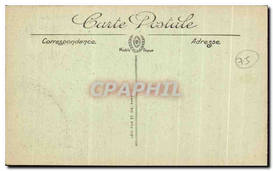 CPA Paris Le Palais De Justice La Facade — Verso
