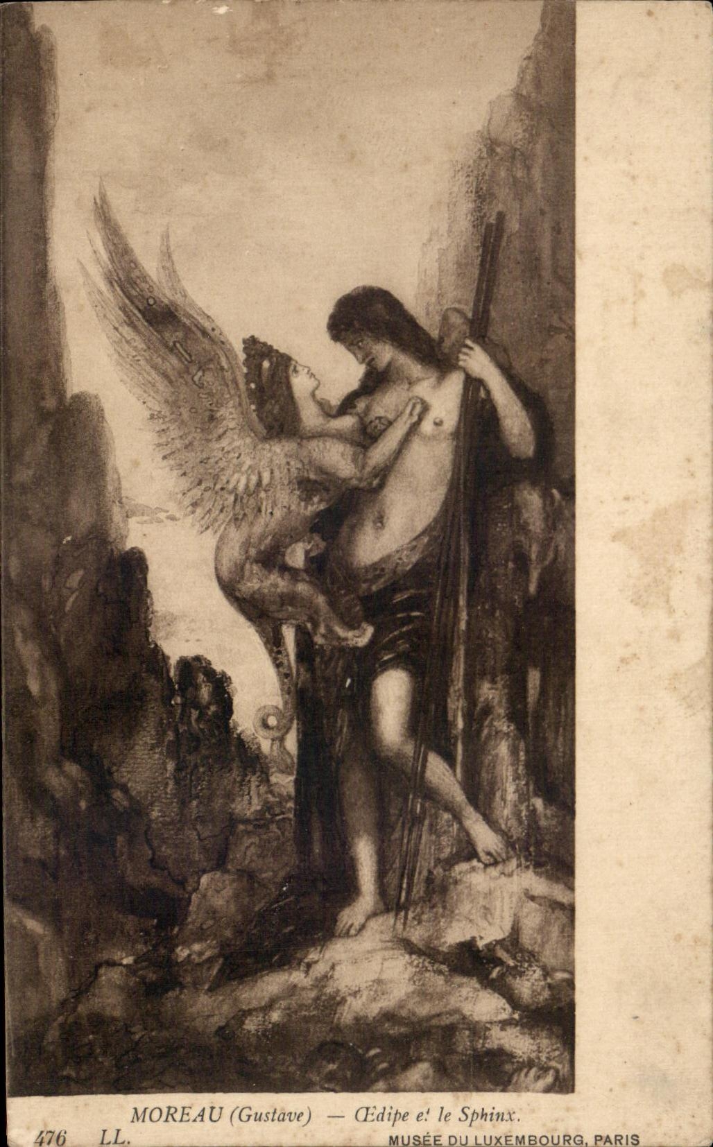 Oedipus et le Sphinx — Gustave Moreau — Musée du Luxembourg, Paris