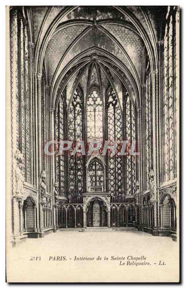 CPA Paris Interieur De La Sainte Chapelle Le Reliquaire