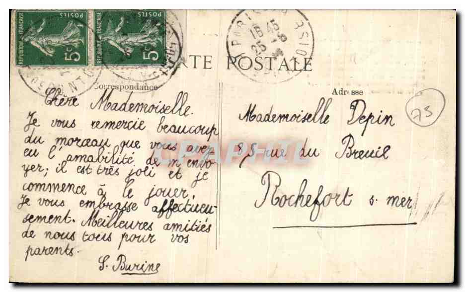CPA Paris Saint Etienne Du Mont Et La Pantheon — Rückseite