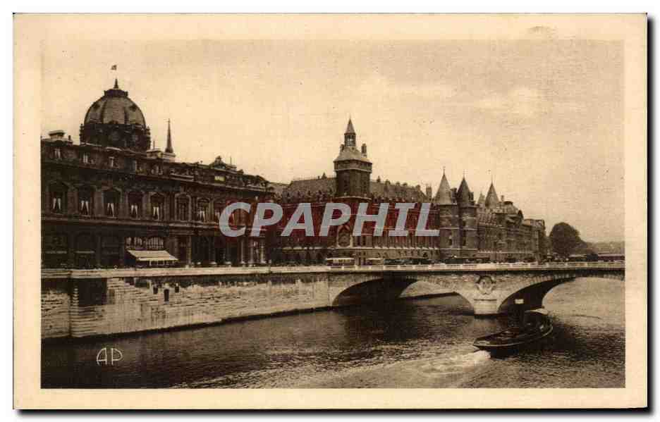 CPA Paris Le Tribunal De Commerce La Conciergerie Et La Seine Court of Trade