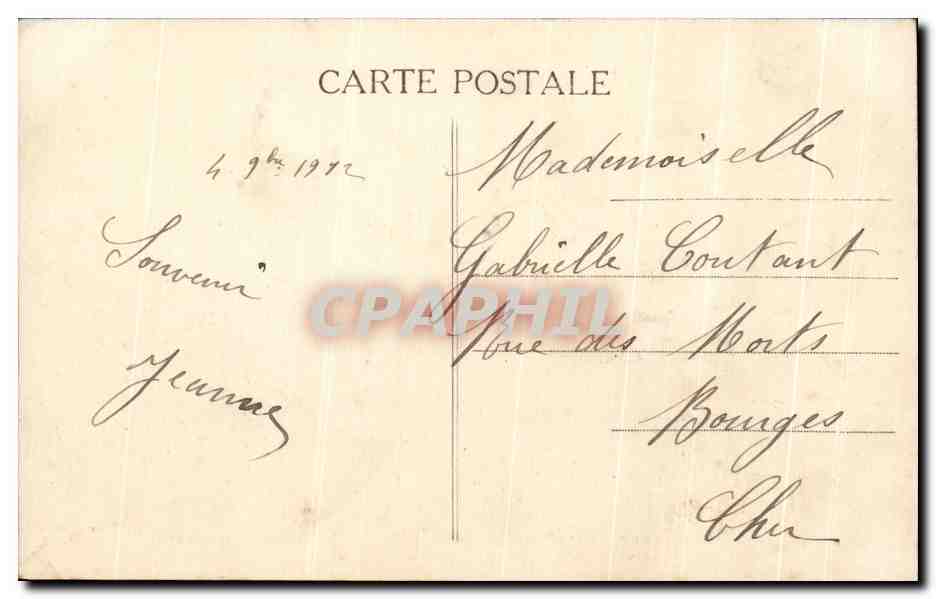 CPA Paris Mairie du 11eme Statue Ledru Rollin Boulevard Voltaire et Avenue et Avenue Parmentier Clochers  — Rückseite