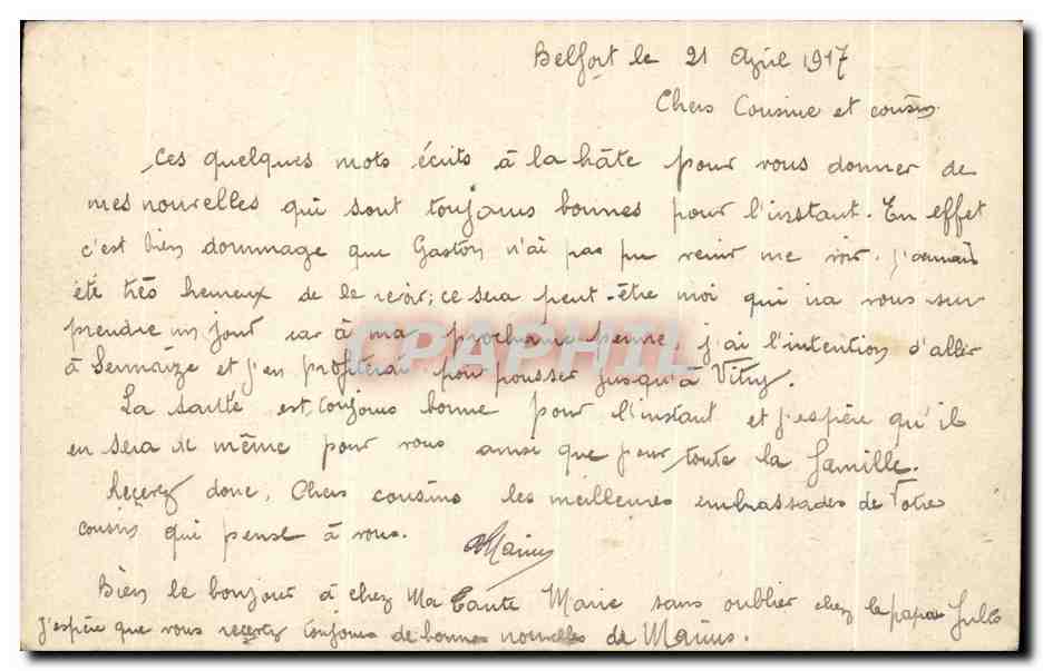 CPA Vive La France Carte postale de l'esperance Marechal Joffre Miltiaria  — Rückseite
