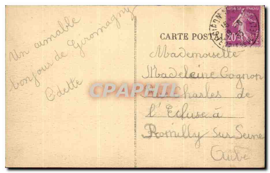 CPA Ballon D'Alsace Grand Hotel Stauffer et du Sommet — Verso