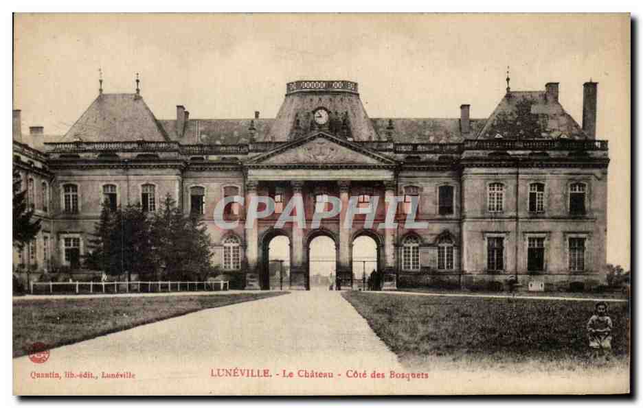 CPA Luneville Le Chateau Cote des Bosquets