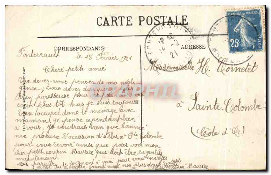 CPA Fontevrault l'Aucienne Abbaye Le Grand Cloitre et l'Entree de la Salle Capitulaire — Verso