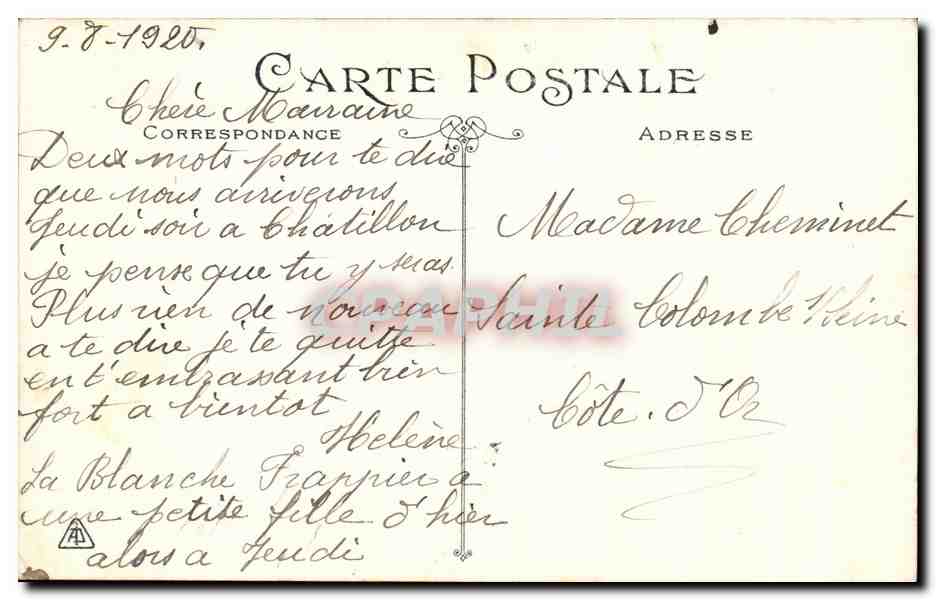 CPA Nancy Place Stanislas La Mairie Le Theatre — Verso