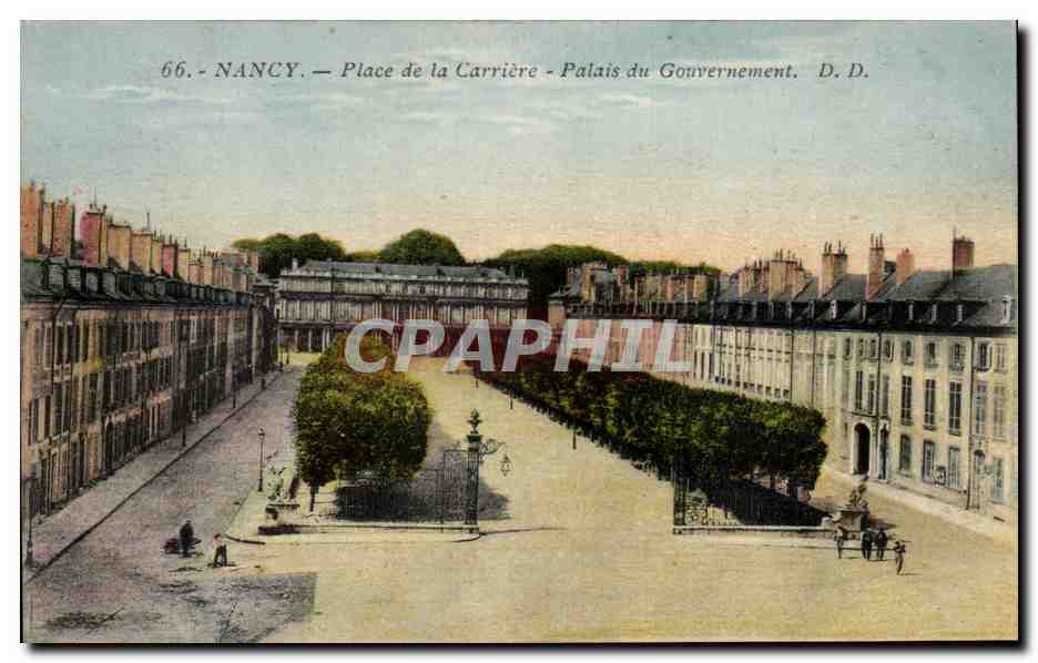 CPA Nancy Place de la Carriere Palais du Gouvernement