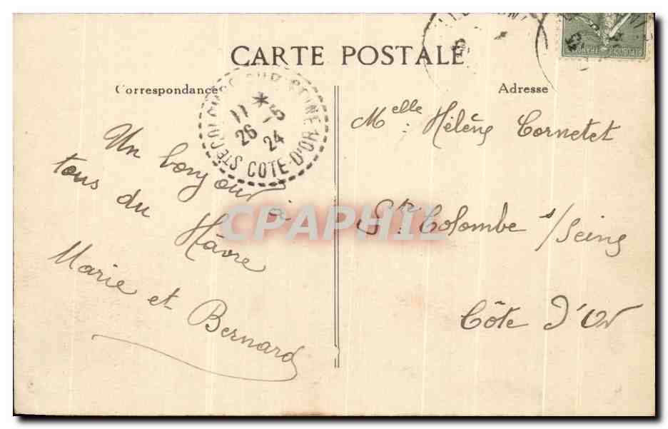 CPA Le Havre Le Casino vu de la Plage — Rückseite