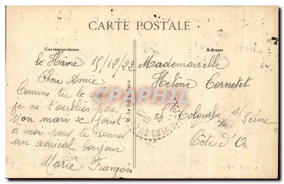 CPA Le Havre La Jetee et l'Avant Port Bateaux — Rückseite