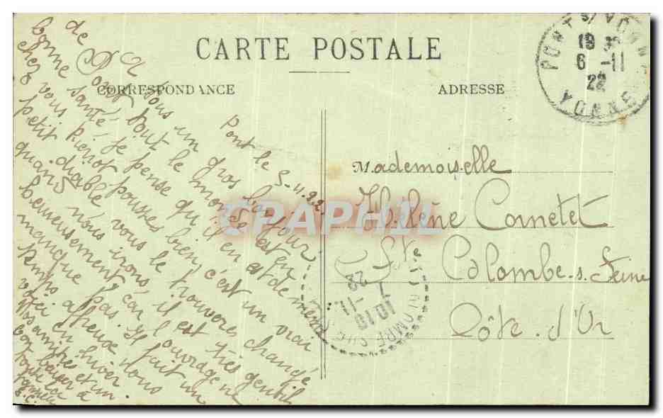 CPA Pont sur Yonne Asile Lamy Delestrez La Chapelle et le Nouvel Immeuble — Back