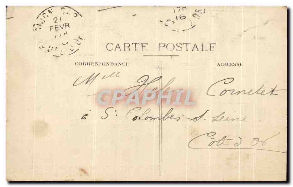CPA Dijon Un Coin du Jardin de I'Arquebuse — Rückseite