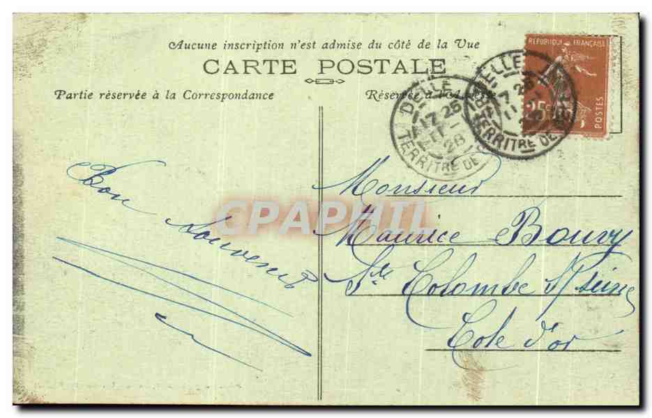 CPA Frontiere Franco Suise Delle Square de la Victoire Militaria  — Rückseite