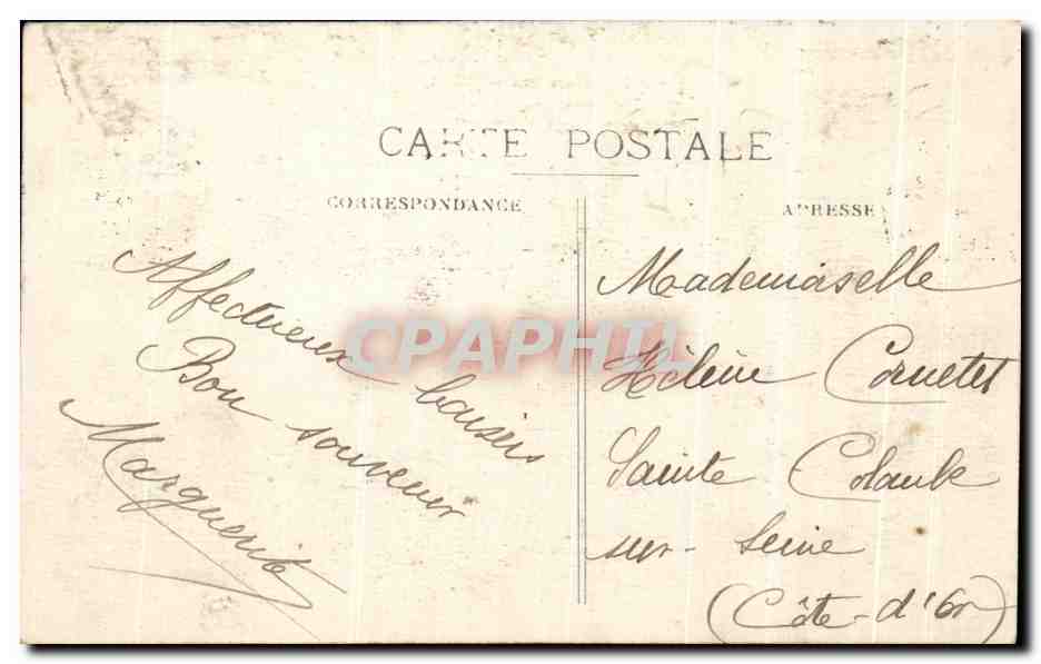 CPA Dijon Place Etienne Dolet — Rückseite