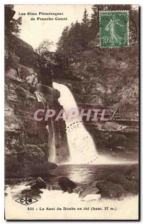 Le Saut du Doubs en été — Les Sites Pittoresques de Franche-Comté — C-L-B n°835