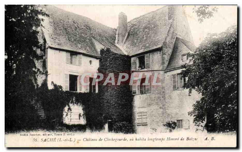 CPA Chateau de Sache Chateau de Clochegourde Balzac