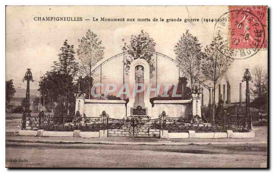 CPA Champigneulles Le Monument aux morts de la grande guerre