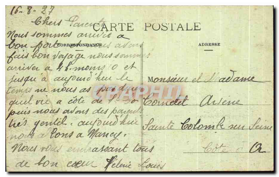 CPA Champigneulles Le Monument aux morts de la grande guerre — Verso