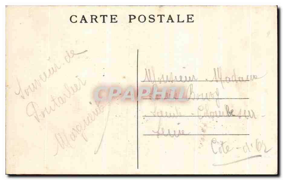 CPA Pontarlier Pontarlier Rue de la Gare Verguet Noel Enfant — Rückseite