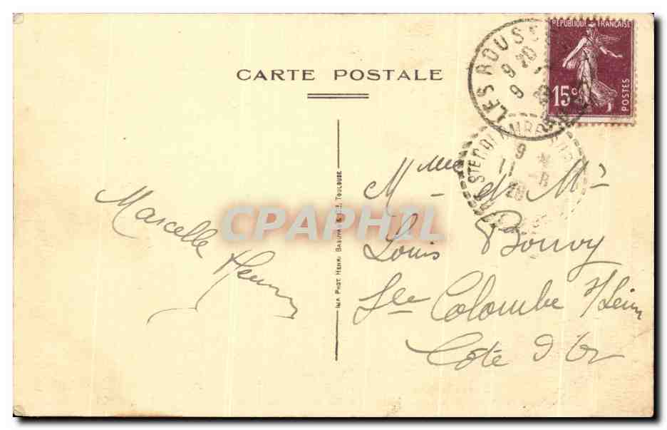 Environs de Morez (Jura) — La Doye et les Montagnes à l'entrée de MOREZ-LE-HAUT — C. Rottman Libraire Morez-du-Jura — Verso
