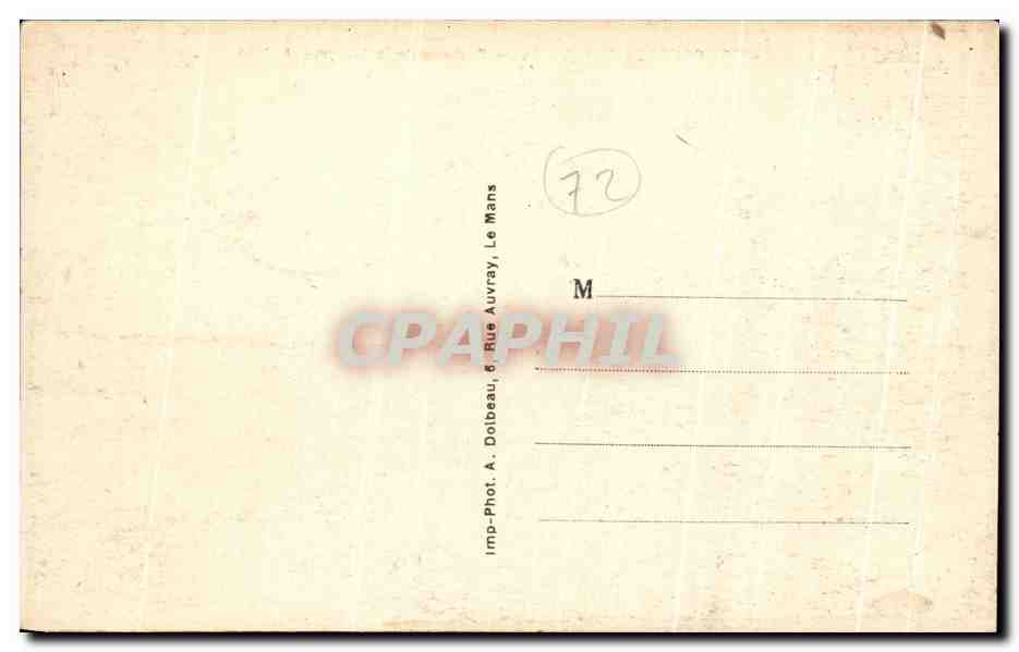 CPA Coudrecieux Chateau De La Pierre Entree — Rückseite