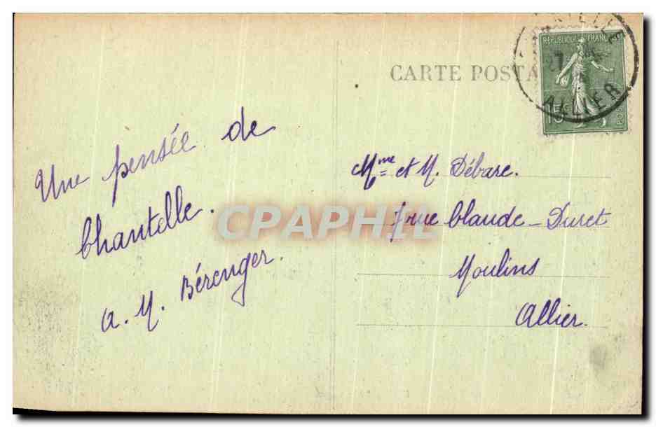 Chantelle-le-Château — Château et Église — Rückseite