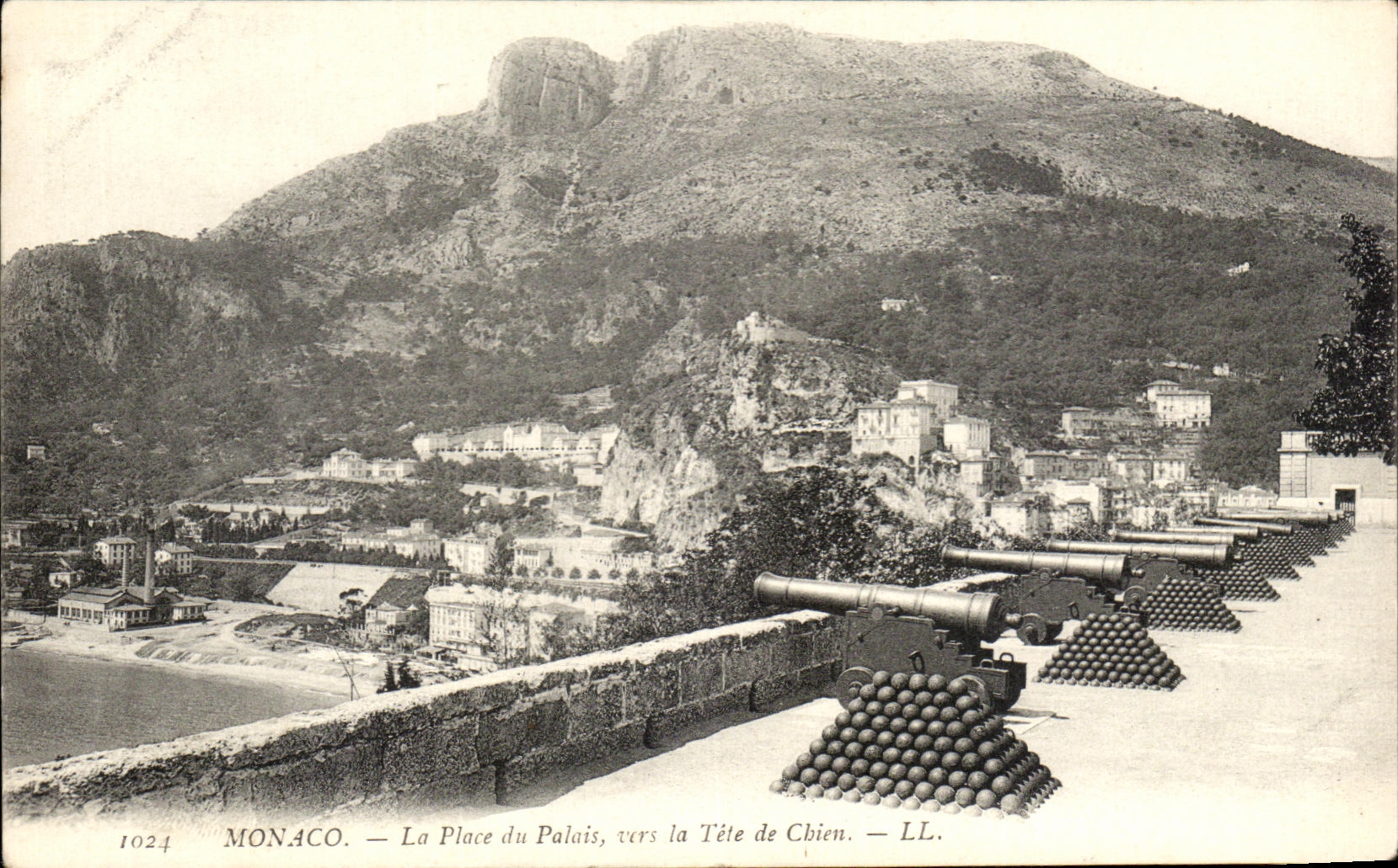 CPA Monaco La place Du Palais La tete De Chien