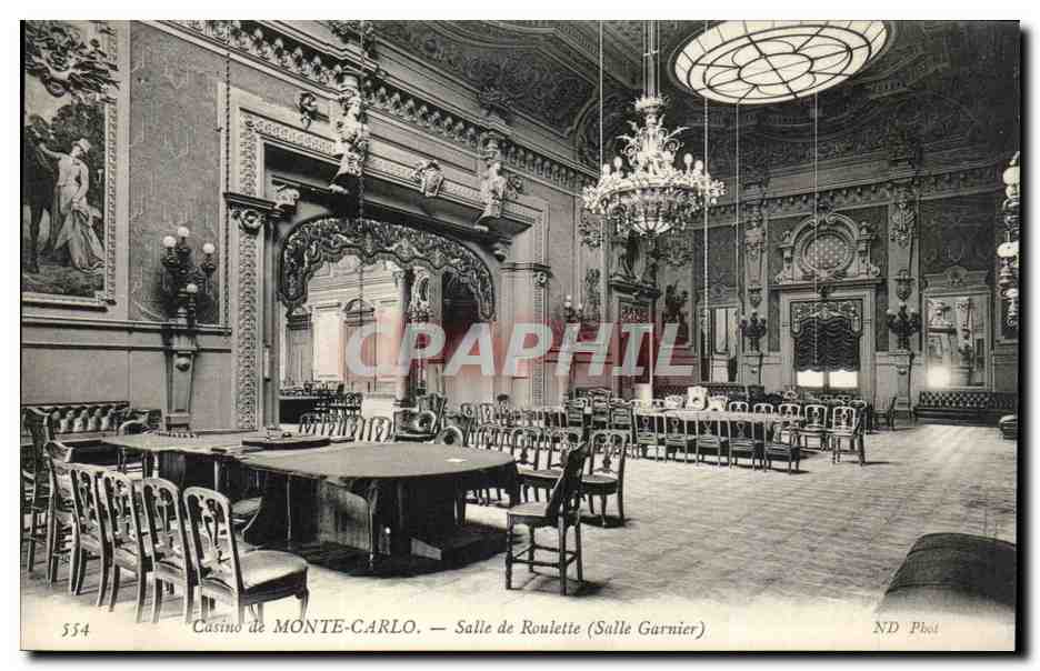 CPA Casino De Monte Carlo Salle De Roulette Garnier 