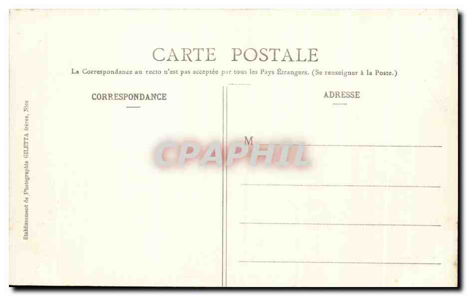 CPA Monte Carlo Terrasse du tir aux pigeons  — Rückseite