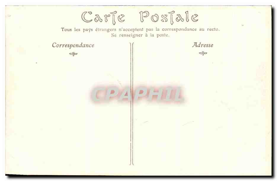 CPA Cap Martin Chemin Sous Bois — Verso