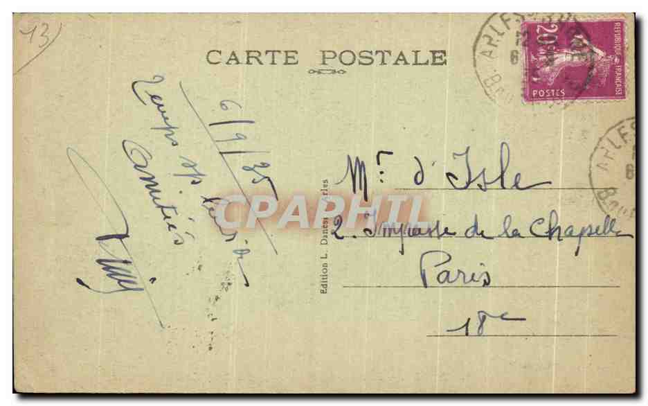 CPA Arles Portail de I'Eglise Saint Trophime — Verso