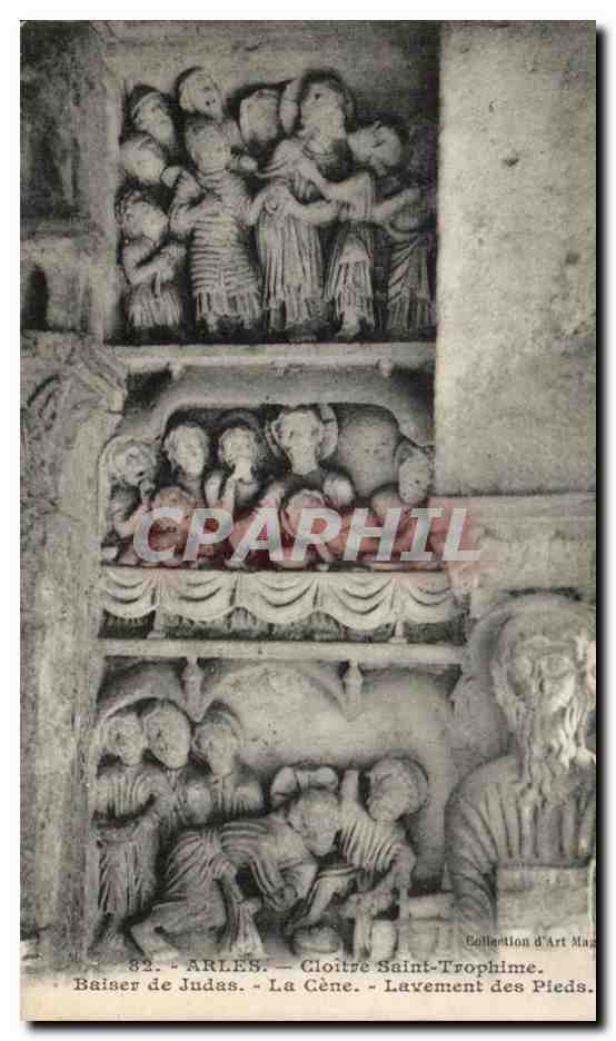 Arles — Cloître Saint-Trophime — La Cène et le Lavement des Pieds — Collection d'Art Mag