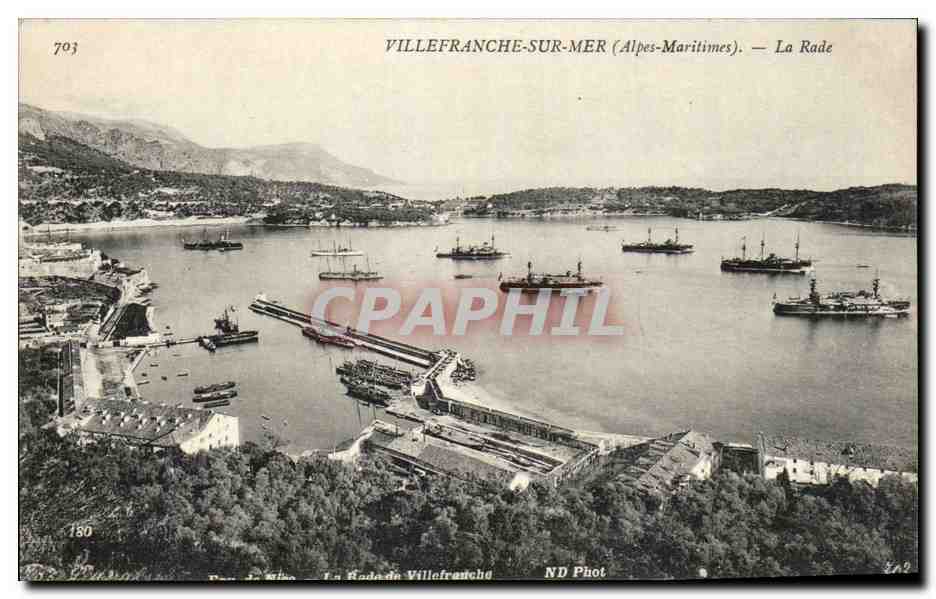 CPA Villefranche Sur Mer La Rade Bateaux