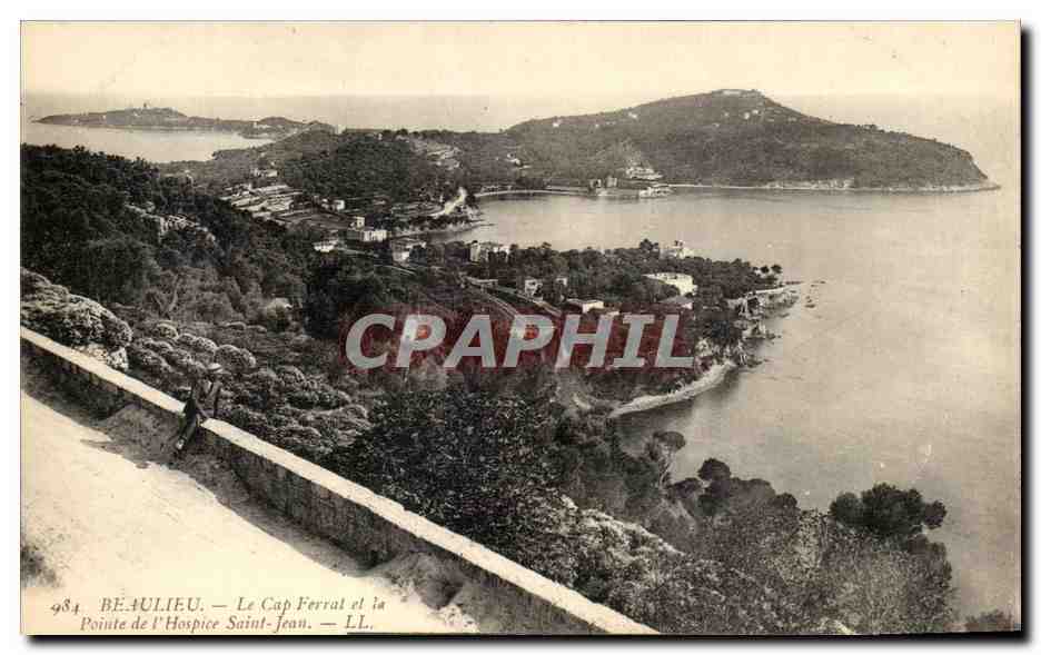 CPA Beaulieu Le Cap Ferrat Et La Pointe De L'Hospice Saint Jean