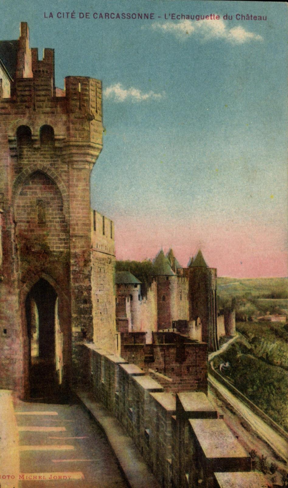 CPA La Cite De Carcassonne L'Echauguette Du Chateau