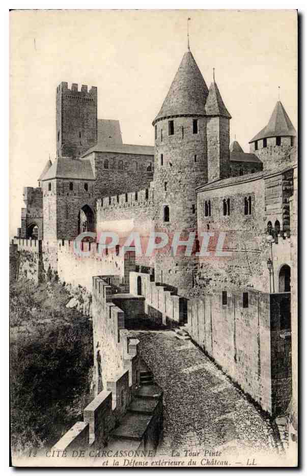 CPA Cite De Carcassonne La Tour Pinte