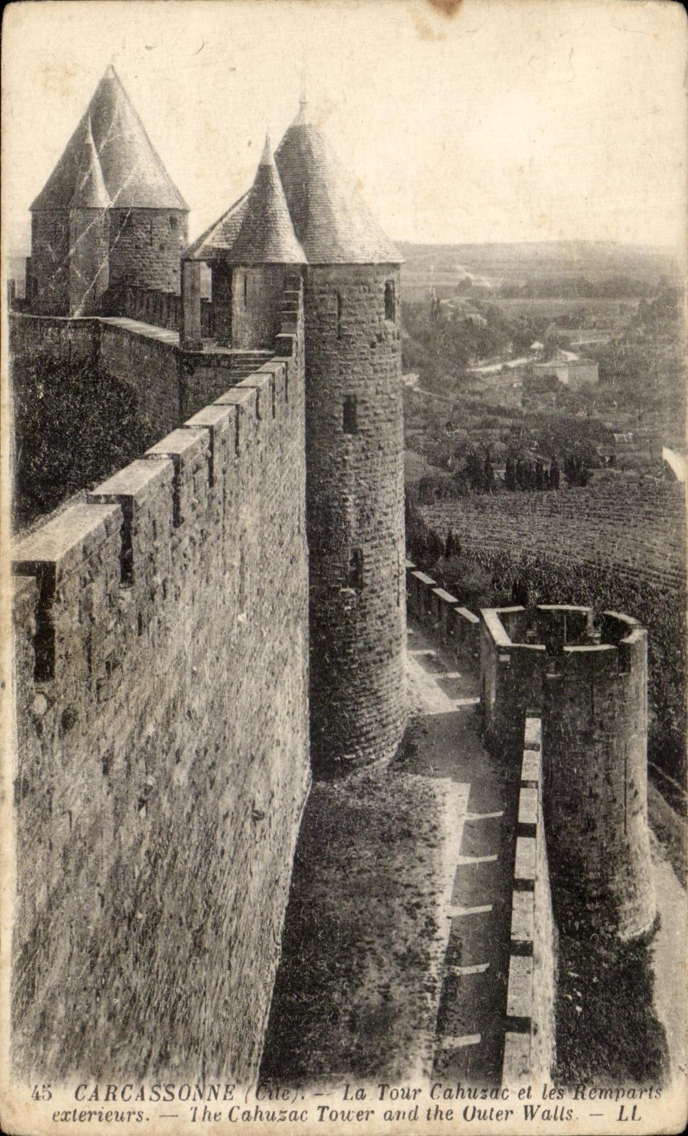 CPA Carcassonne The Cahusac Tower And The